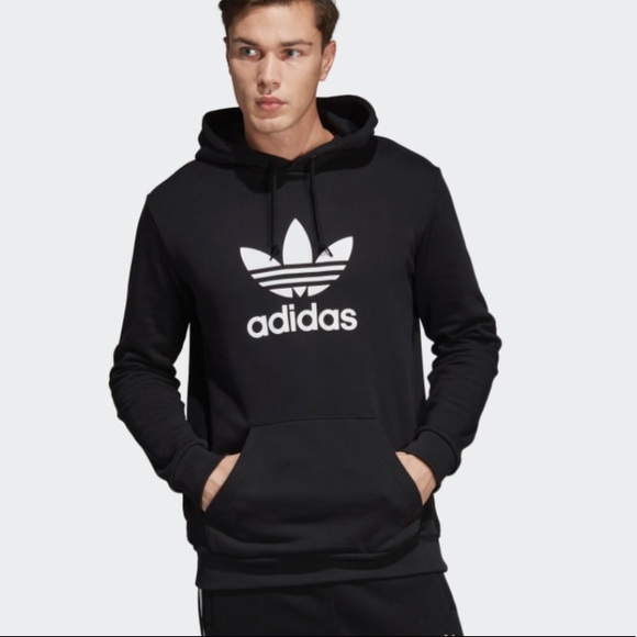 adidas small logo hoodie